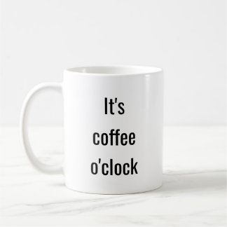 Grappige Koffie Uur Typografie Quote Koffiemok