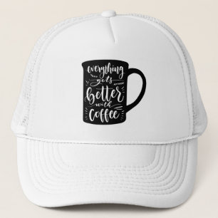 Grappige koffie verslaafde Java, Latte cafeïne cit Trucker Pet