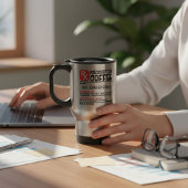 Grappige koffie voorschrift aangepaste naam cadeau reisbeker