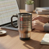Grappige koffie voorschrift aangepaste naam cadeau reisbeker
