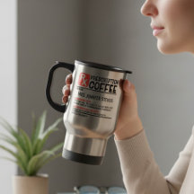 Grappige koffie voorschrift aangepaste naam cadeau