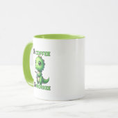 Grappige koffie werk woord kunst mok (Voorkant links)
