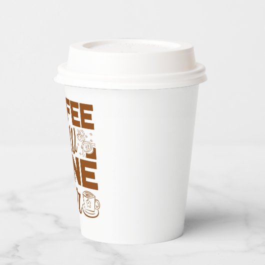 grappige koffiebar papieren bekers (Links)