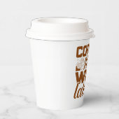 grappige koffiebar papieren bekers (Rechts)