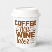 grappige koffiebar papieren bekers (Voorkant)