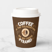 grappige koffiebar papieren bekers (Voorkant)