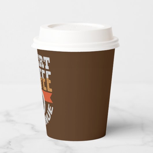 grappige koffiebar snijkunst papieren bekers (Links)