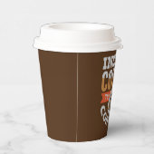 grappige koffiebar snijkunst papieren bekers (Rechts)