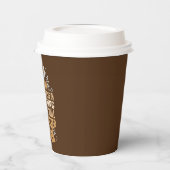 grappige koffiebar woordpartij papieren bekers (Links)