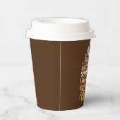 grappige koffiebar woordpartij papieren bekers (Rechts)