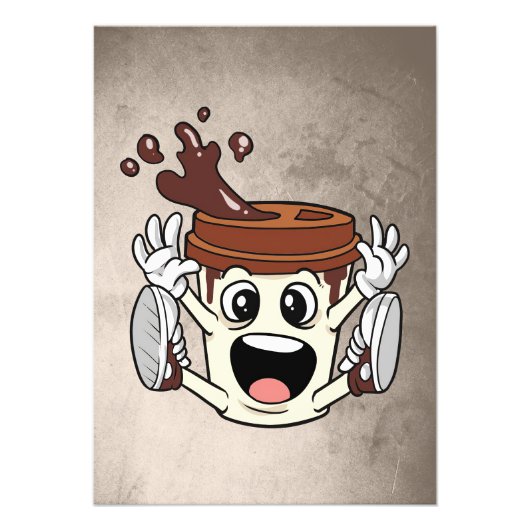 Grappige koffiebeker voor koffieliefhebbers foto afdruk (Voorkant)