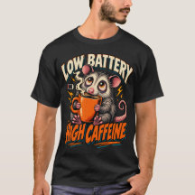 Grappige koffiebuidelrat lage batterij hoge cafeïn