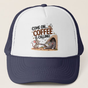 Grappige koffiehoed voor koffieliefhebbers trucker pet