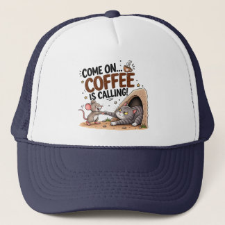 Grappige koffiehoed voor koffieliefhebbers trucker pet
