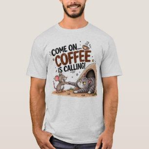 Grappige koffiehumor voor koffieliefhebbers t-shirt