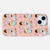Grappige koffiekatten Case-Mate iPhone case (Achterkant (horizontaal))