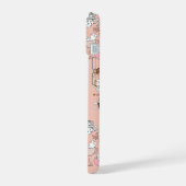 Grappige koffiekatten iPhone 15 case (Linkerkant)