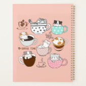 Grappige koffiekatten planner (Achterkant)