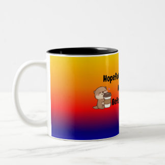 Grappige koffiekop tweekleurige koffiemok