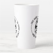 Grappige koffiekop voor Introverts Latte Mok (Voorkant)