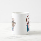 grappige koffiekreeft over koffie koffiemok (Center)