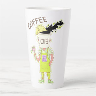 Grappige koffieliefhebber – Brandstof voor ideeën Latte Mok