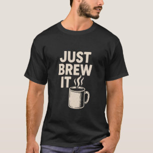 Grappige koffieliefhebber cafeïneverslaafde espres t-shirt