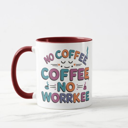 Grappige koffieliefhebber combinatiemok mok (Links)