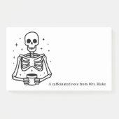 Grappige koffieliefhebber donkere humor post-it® notes (Voorkant)