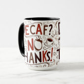 Grappige koffieliefhebber Mok | 15 oz combo-Mok (Voorkant links)