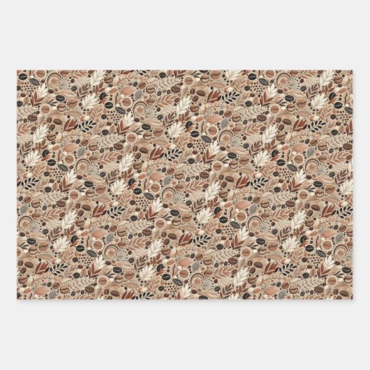 Grappige koffieliefhebbers inpakpapier vel (Voorkant 2)