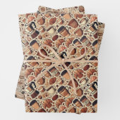 Grappige koffieliefhebbers inpakpapier vel (In situ)