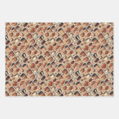 Grappige koffieliefhebbers inpakpapier vel (Voorkant)