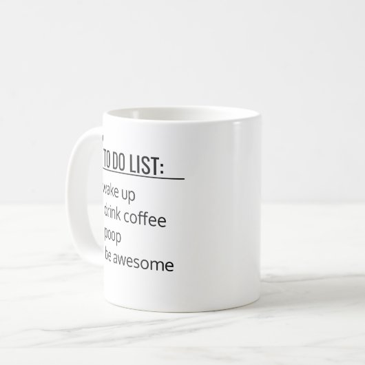 Grappige koffiemok (Voorkant links)