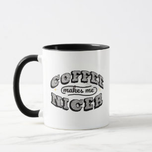 Grappige koffiemok - "Koffie maakt me aardiger"  Mok