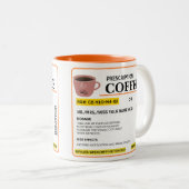 Grappige koffiemok met doktersrecept tweekleurige koffiemok (Voorkant rechts)