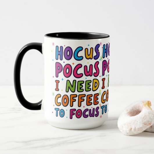 Grappige koffiemok mok (Met donut)