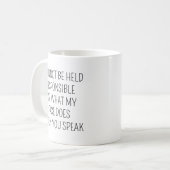 Grappige koffiemok, sarcastische mok, grappige kof koffiemok (Voorkant links)