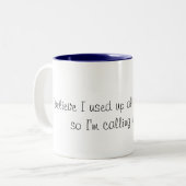 Grappige koffiemok tweekleurige koffiemok (Voorkant links)