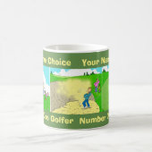 Grappige koffiemok voor een golfer (Center)
