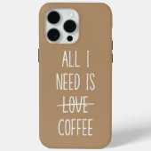 Grappige koffiequote eenvoudig minimalistisch Case-Mate iPhone case (Achterkant)