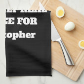 Grappige koffiesnob Eigen naam De enige echte koff Theedoek (Quarter Fold)