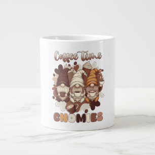 Grappige koffietijd beker voor koffieliefhebbers,  grote koffiekop