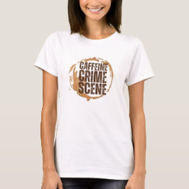 Grappige koffievlek voor aanhangers van koffie cit t-shirt