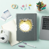 Grappige kogelvis cartoon sticker (iPad Cover)