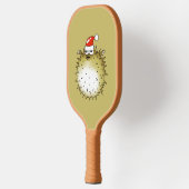 Grappige Kogelvis Kerstmis Pickleball Paddle (Links)