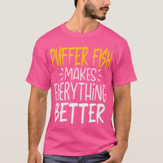 Grappige kogelvis maakt alles beter vis liefde t-shirt