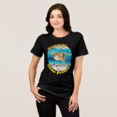 Grappige Kogelvis Waarschuwing: Kan Opzwellen Onde Tri-Blend Shirt (Voorkant volledig)
