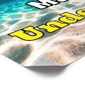 Grappige kogelvis Waarschuwing: kan puffen onder d Poster (Hoek)