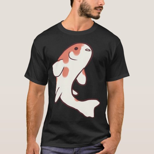 Grappige Koi vis kunst T-shirt (Voorkant)